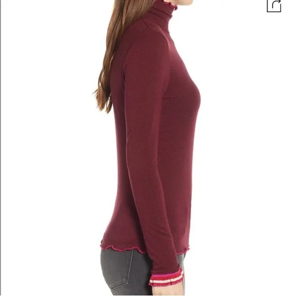 SPLENDID X Margherita Dolce Vita Ruffle Turtleneck - Picture 6 of 12